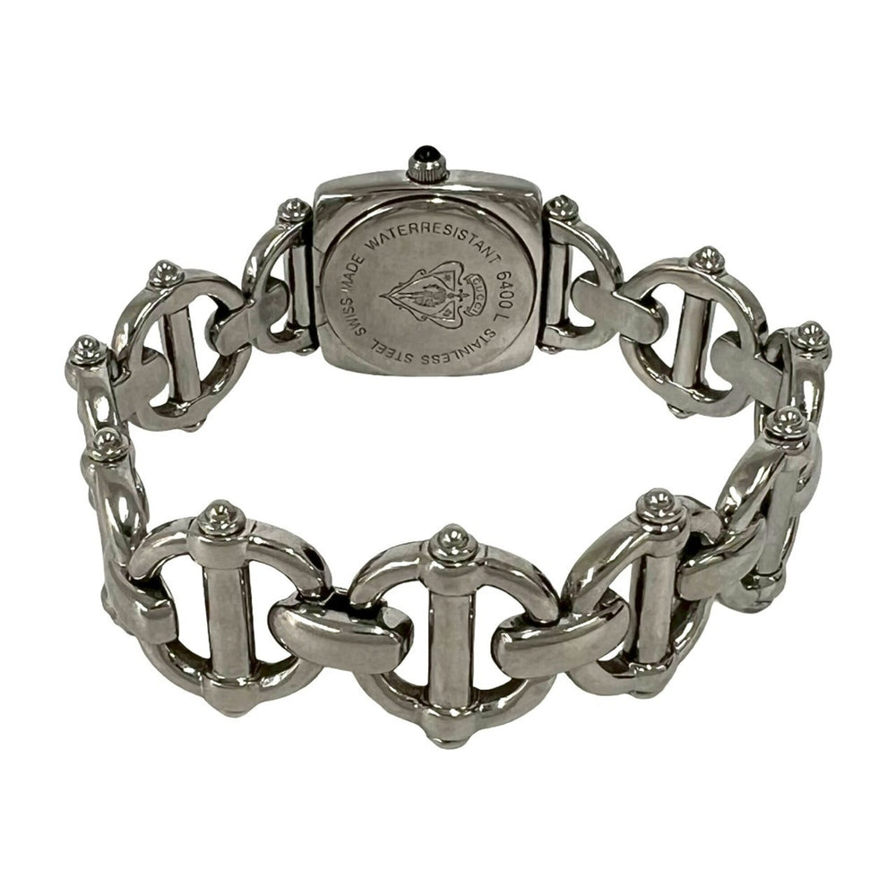GUCCI Horsebit Chain Stainless Steel Quartz Wristwatch, Silver, 37972 — Good