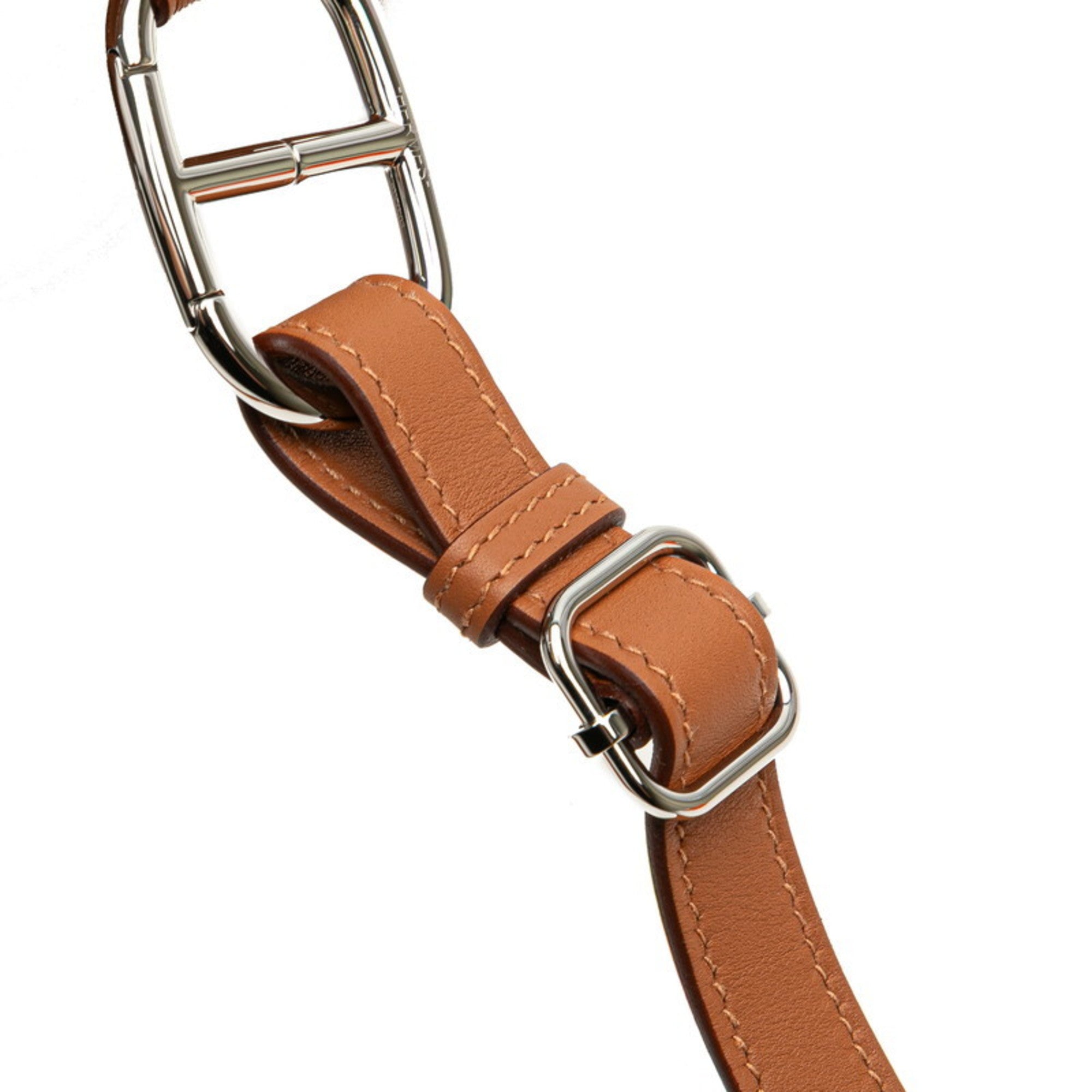 Hermes Hermès Body in the Loop Bag/Belt Bag Gold and Brown Swift for Women — Like New