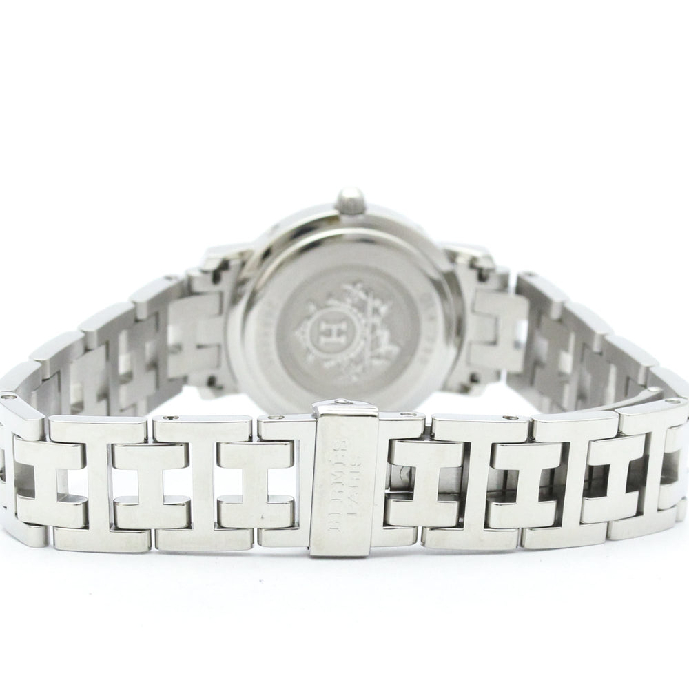 HERMES Clipper Diamond Pink MOP Quartz Ladies Watch CL4.230 Polished — Very Good