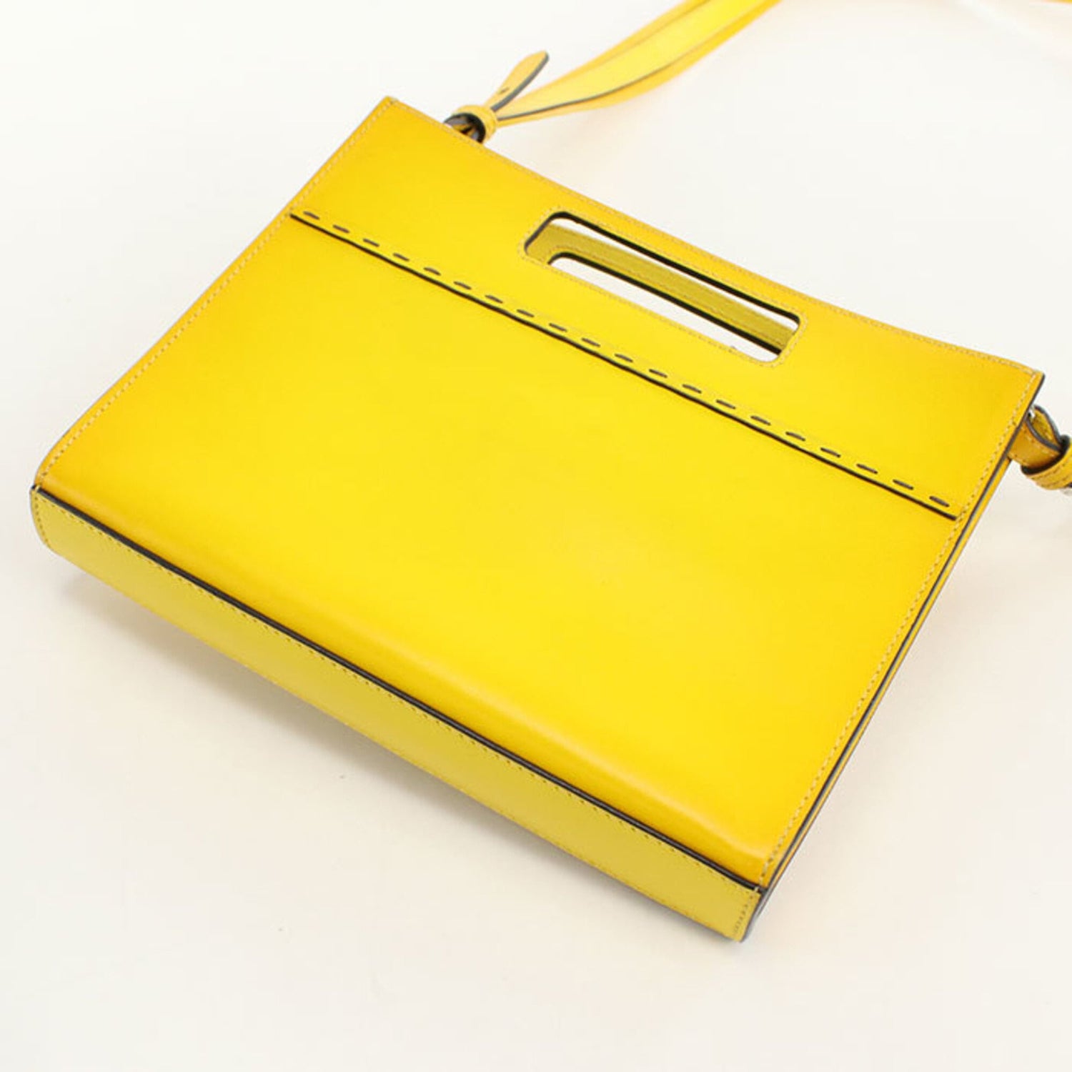FENDI handbag 7VA547 2-way shopper small women's yellow