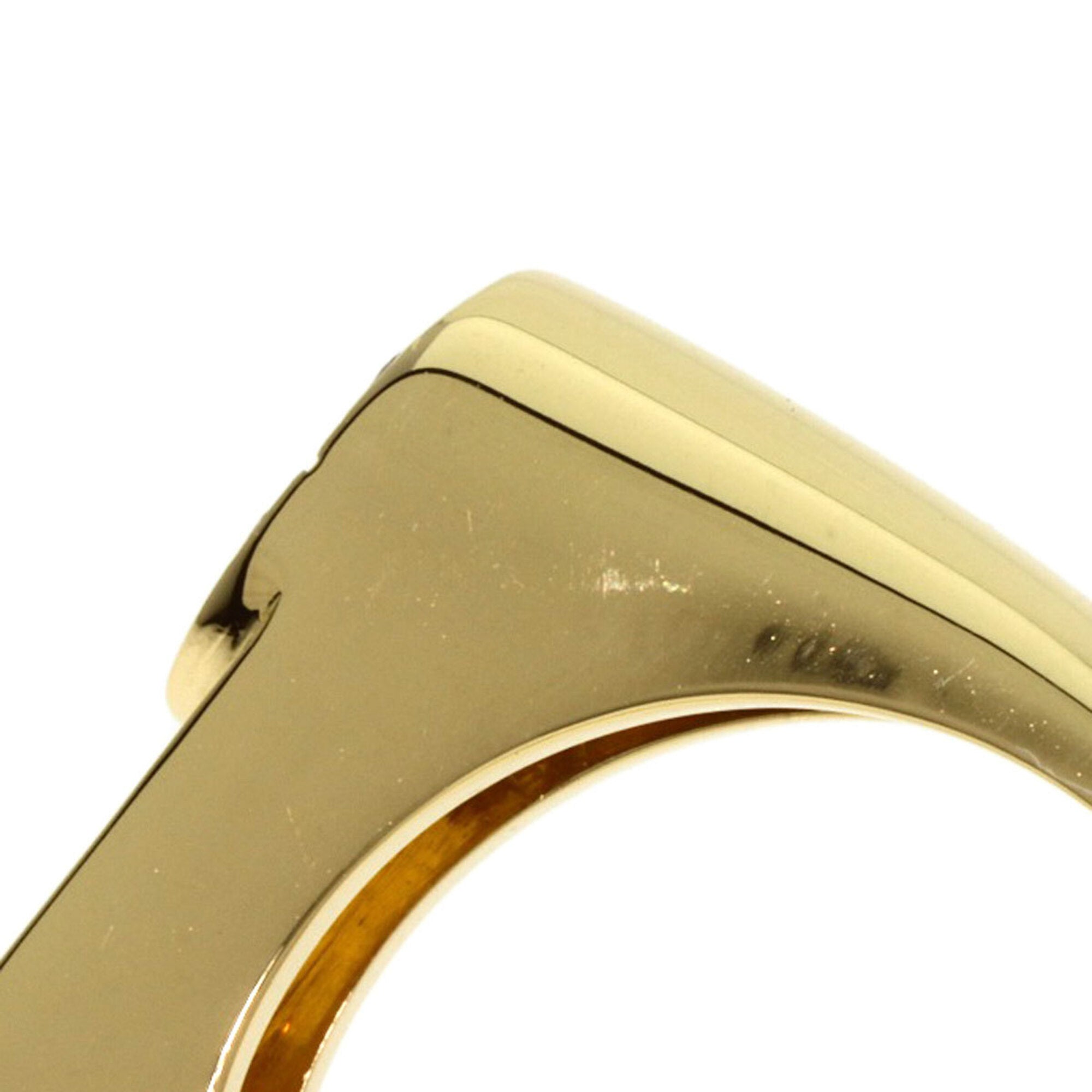 Christian Dior Dior CD Logo Diamond Ring, 18K Yellow Gold, Women's — Like New