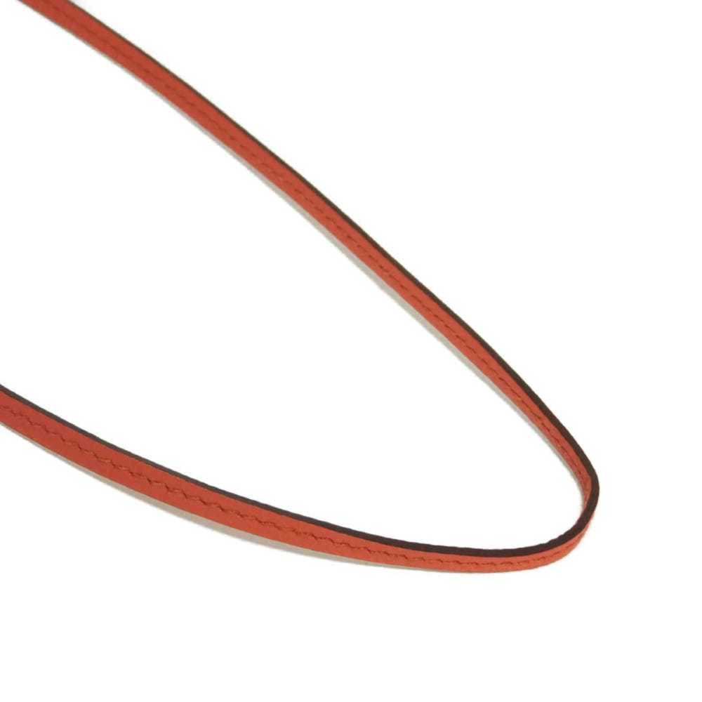 Hermes HERMES Necklace Heart Bell Clochette Coup Random Logo Ring Petit H Taurillon Clemence Chevre H1070518 Men's Women's — Like New