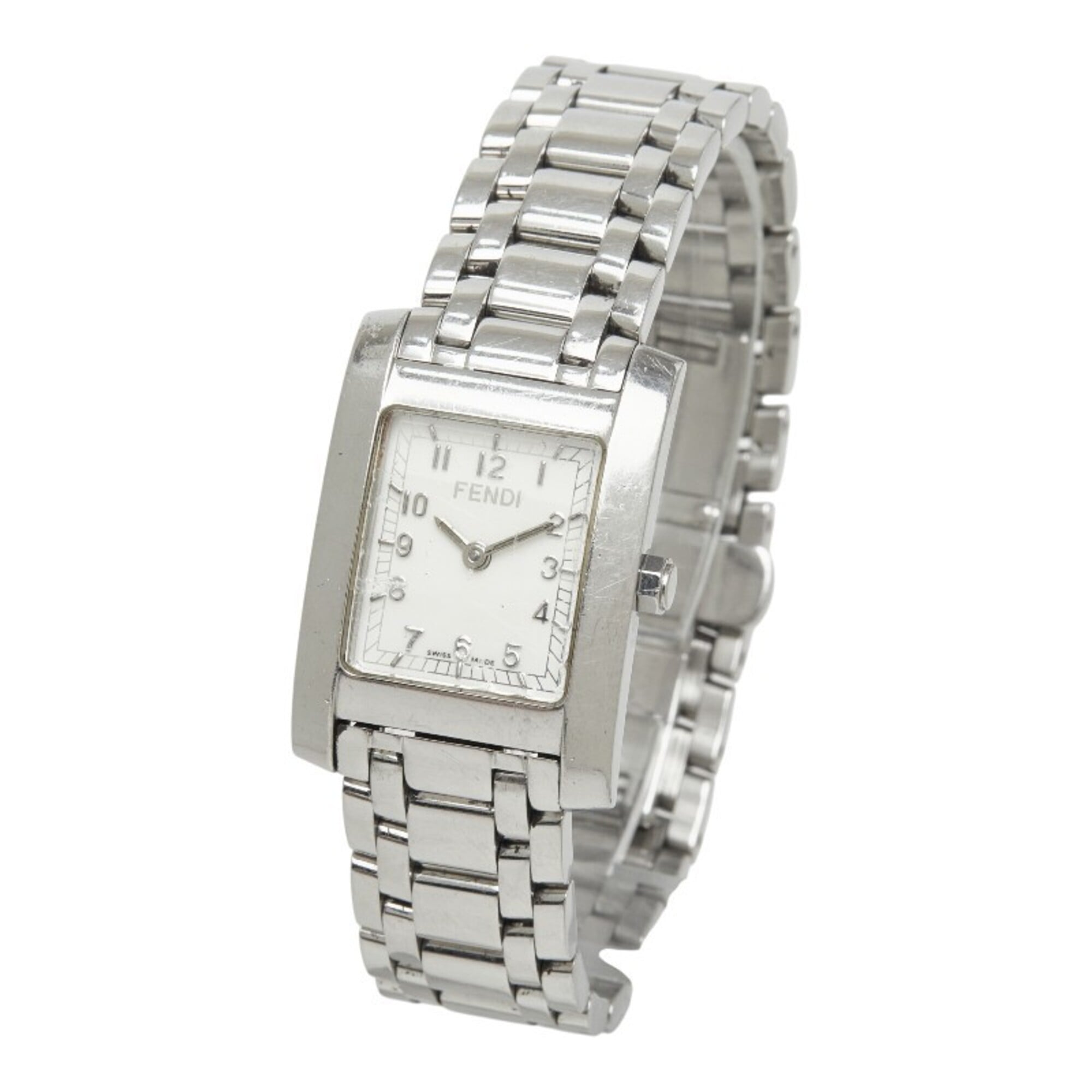 Fendi Orologi Classico 7000L Quartz Watch, White Dial, Stainless Steel, Women's Watch — Good