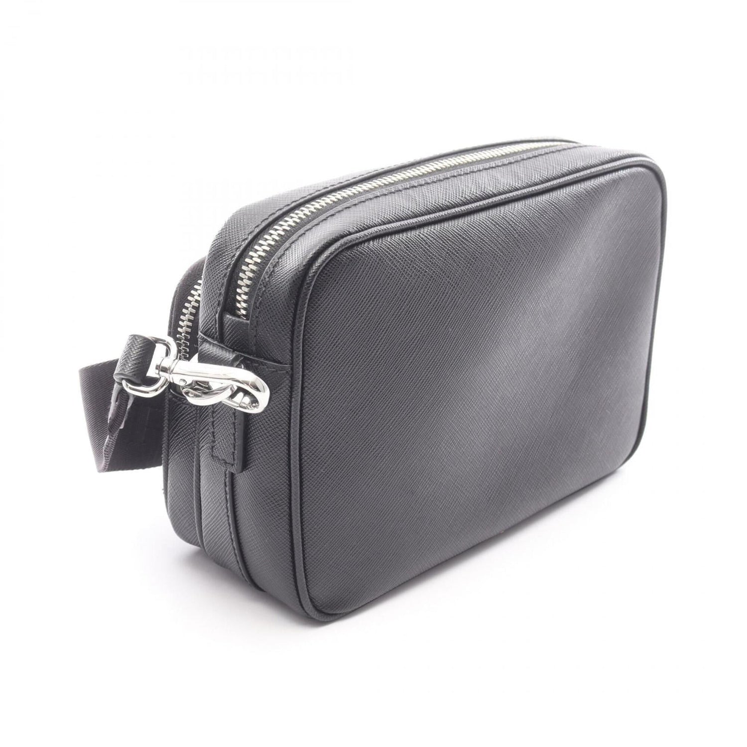 Prada PRADA Shoulder Bag Handbag Saffiano Leather Men's Black 2VH170