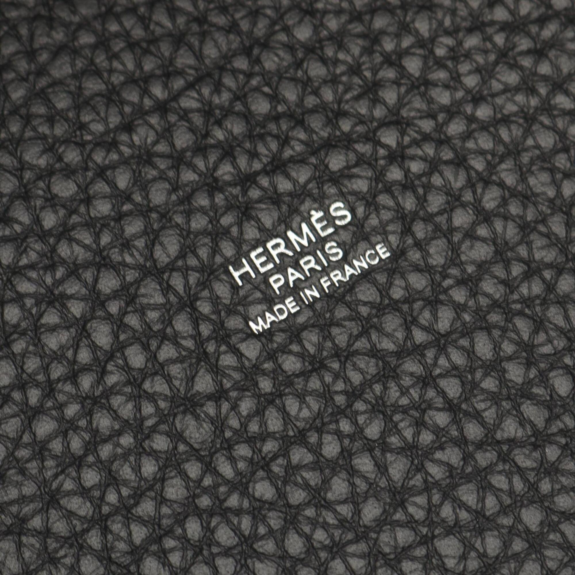Hermes Picotin Lock PM Handbag, Leather, Taurillon Clemence Women's, Black, 056289CK — New - Store Return