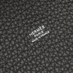 Hermes Picotin Lock PM Handbag, Leather, Taurillon Clemence Women's, Black, 056289CK — New - Store Return