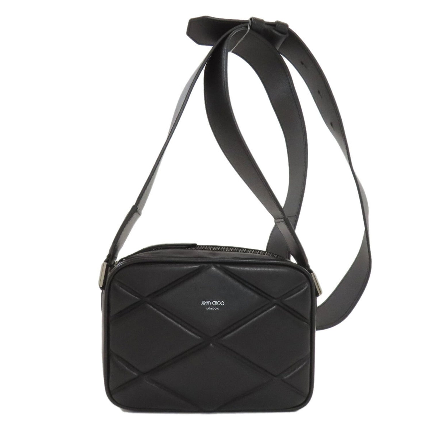 Jimmy Choo Diamond Quilted Leather Shoulder Bag for Women