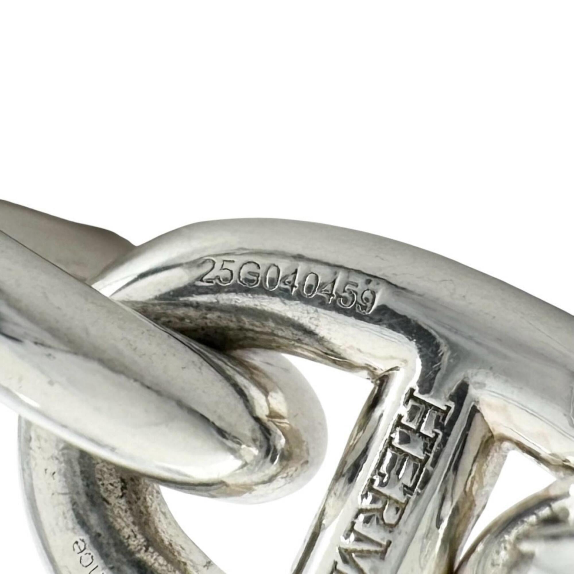HERMES Chaine d'Ancre PM bracelet, AG925, 15 links, silver, made in France, 2025 model, weight 32.7g, women's — Like New