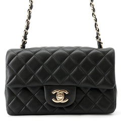 Chanel Chain Shoulder Bag Matelassé Coco Mark Lambskin A69900 CHANEL Black Handbag Women's — Like New