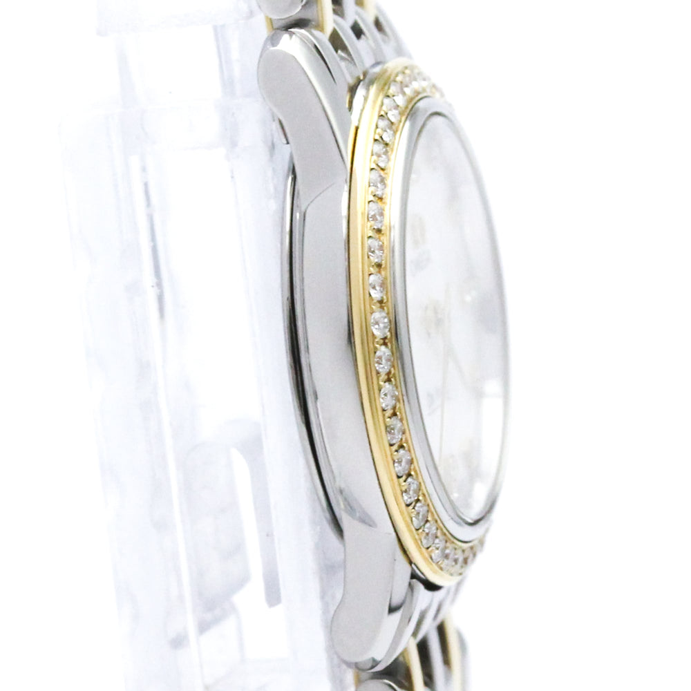 OMEGA De Ville Prestige Diamond MOP Dial 18K Gold Steel Watch 4375.75 Polished — Very Good