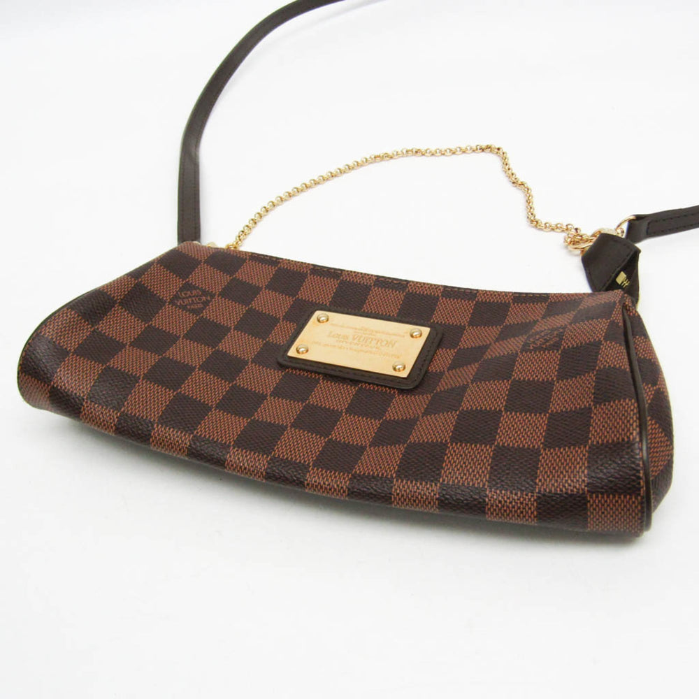 Louis Vuitton Damier Eva N55213 Women's Handbag,Shoulder Bag Brown,Ebene — Like New