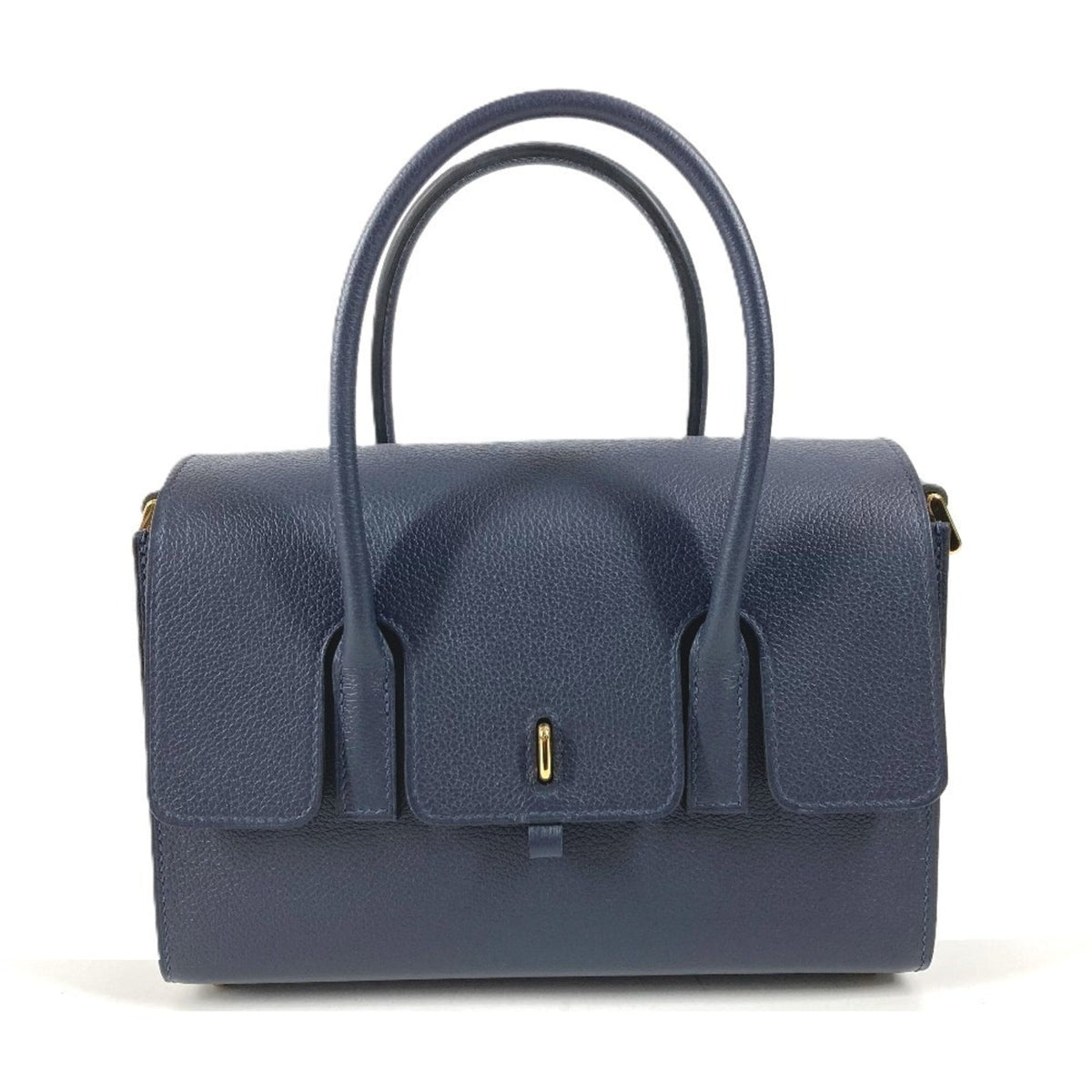 HERMES New Drug 22 Tote Bag, Crossbody Handbag, Shoulder Evercolor, Men's/Women's, Navy, Like — Like New