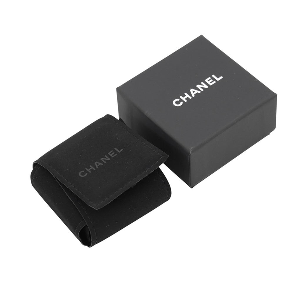Chanel Cosmo Star Earrings Coco Mark L26 S ABH462 CHANEL Black Women's — Like New