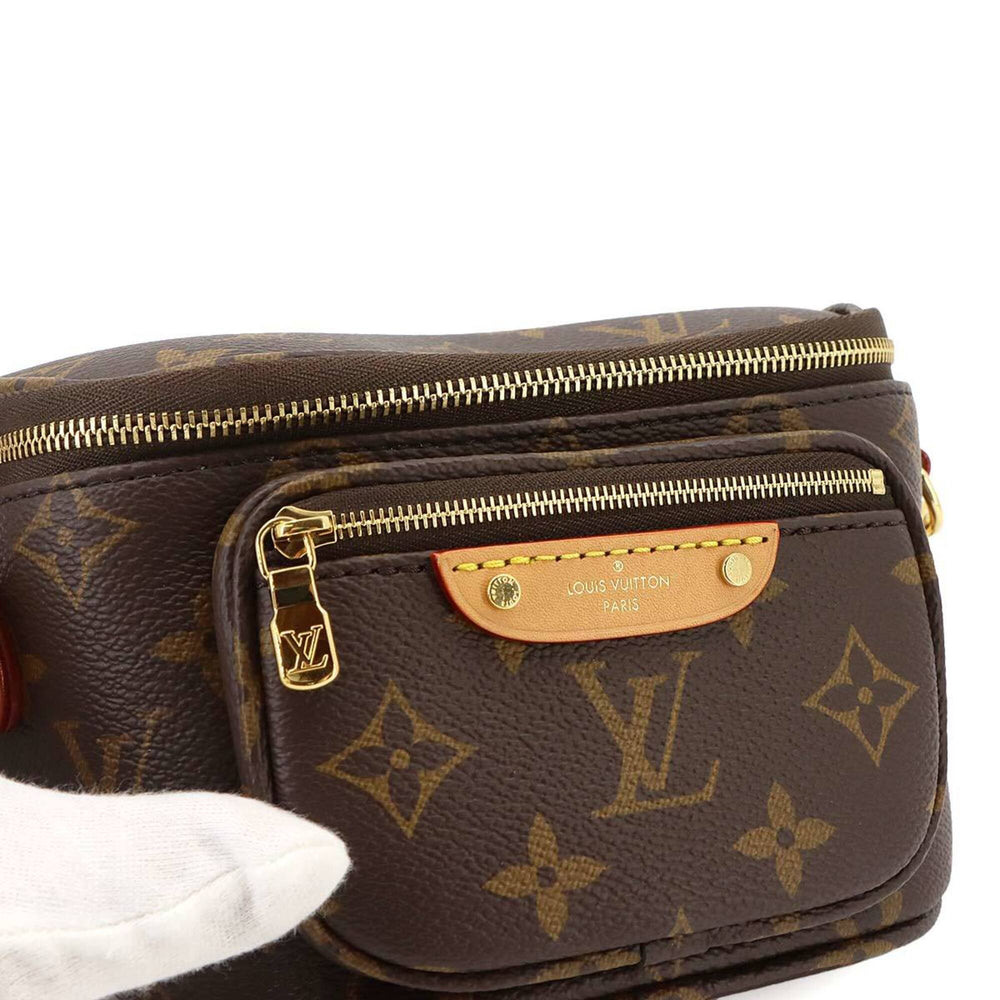 Louis Vuitton Monogram Mini Bumbag 2-way Hand/Shoulder Handbag Brown M82335 RFID — Like New
