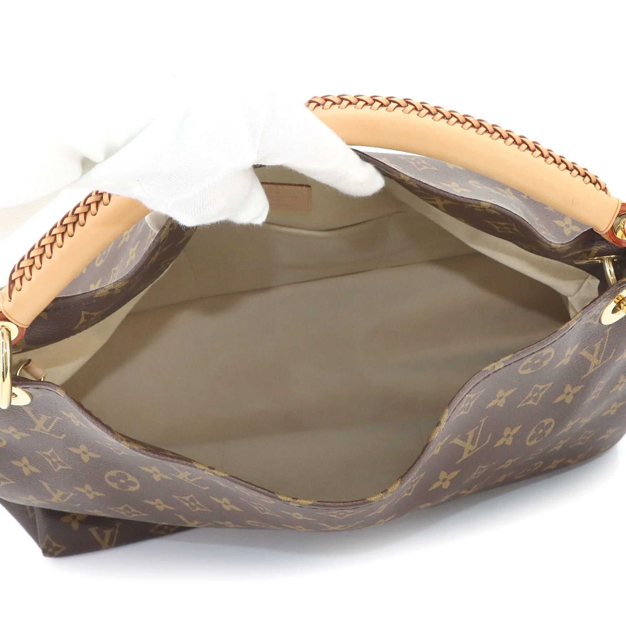 Louis Vuitton LOUIS VUITTON Monogram Artsy MM Shoulder Handbag Brown M40249 Gold Hardware — Like New