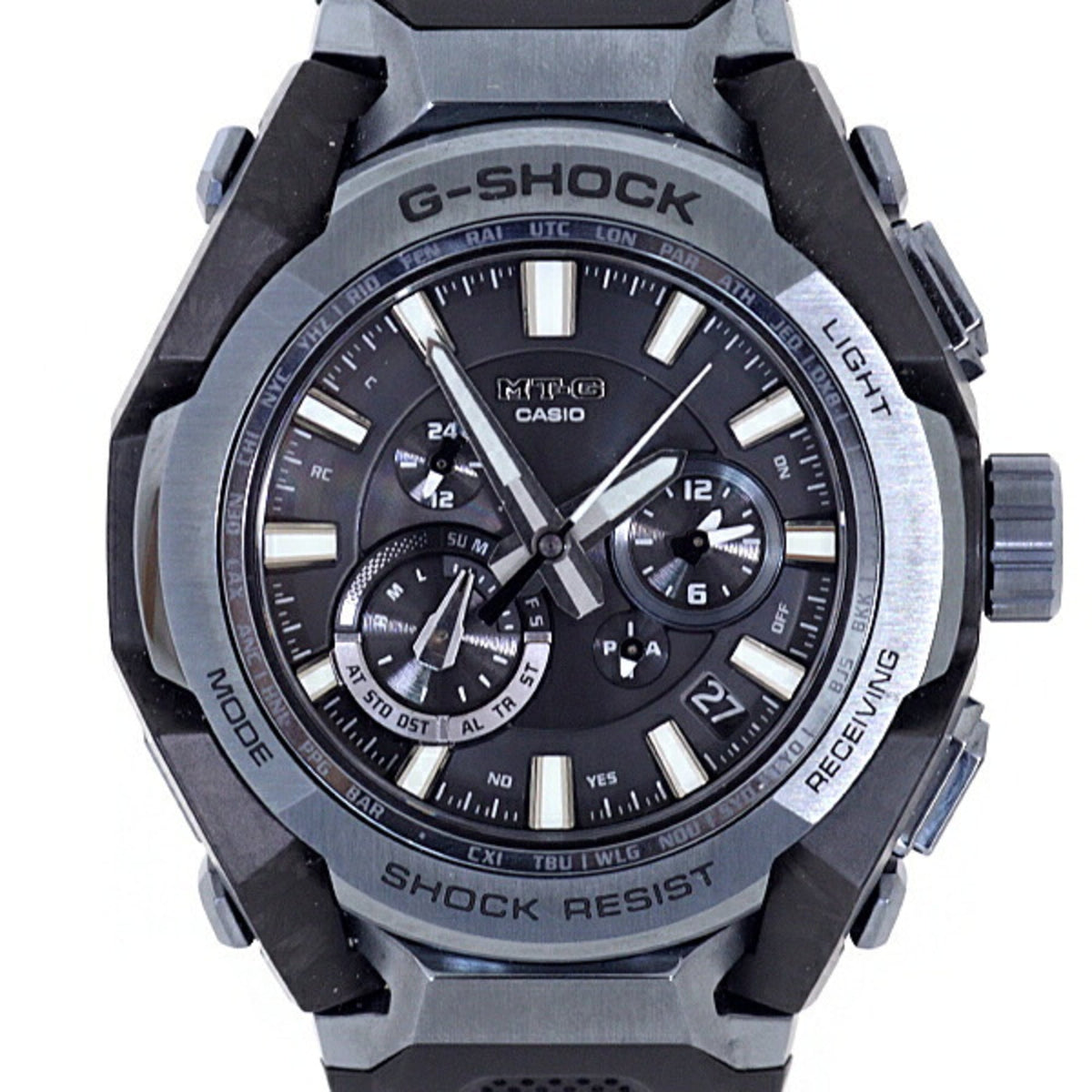 Casio G-Shock MTG-B4000B-1A2JF Solar Radio-Controlled Men's Watch with Black Dial — Very Good