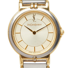 Saint Laurent x Citizen watch, model 2200-228481, Japanese quartz movement, gold dial, stainless steel, ladies' watch — Good