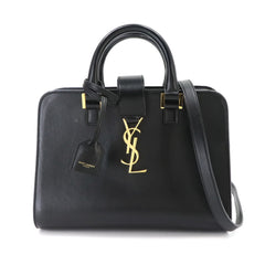 Saint Laurent Baby Cabas 2-way Hand/Shoulder Handbag, Leather, Black, 472466 — Like New