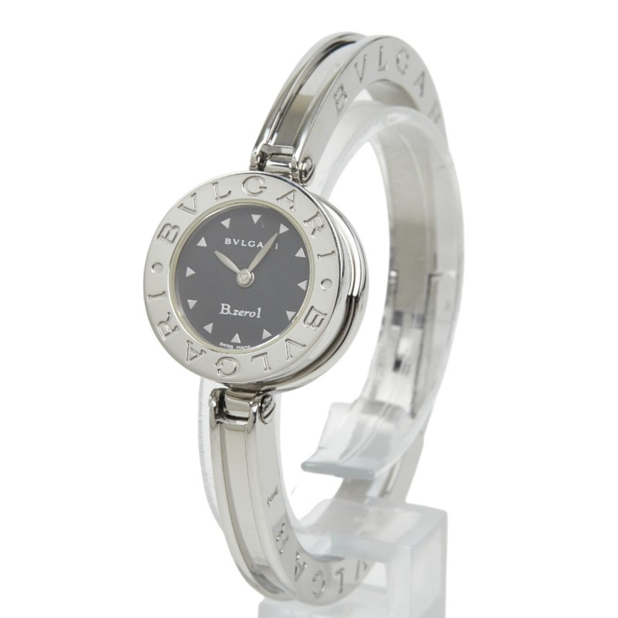Bulgari B.zero1 Bangle Watch BZ22S Quartz Black Dial Stainless Steel Women's BVLGARI — Good