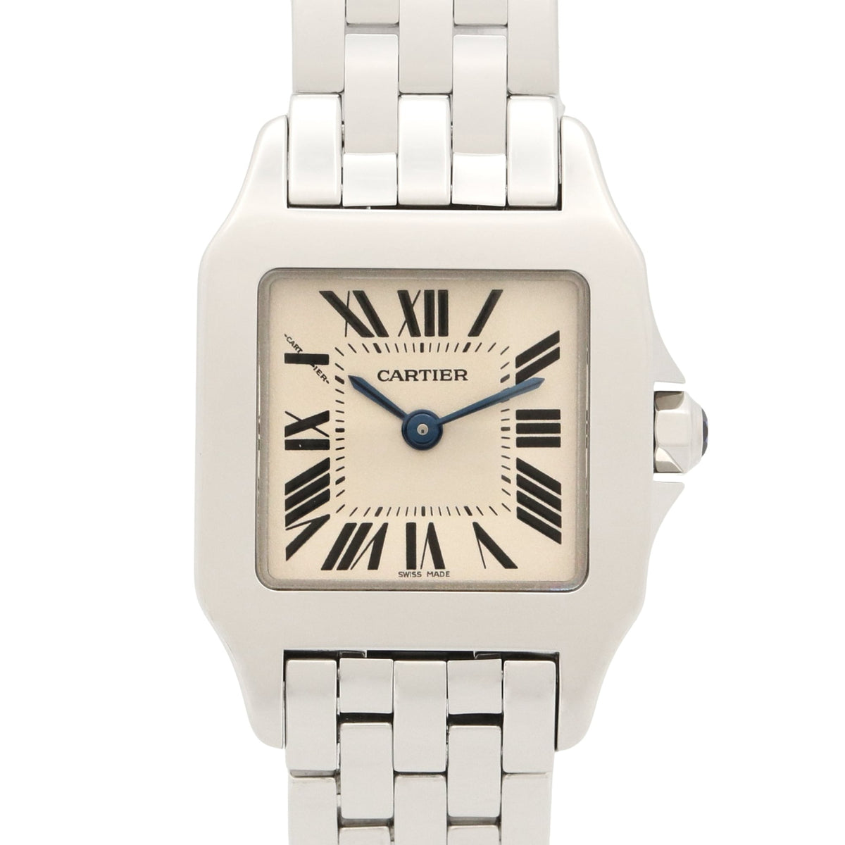 Cartier Santos Demoiselle SM Watch, Stainless Steel, Ladies, Ivory (W25064Z5) — Very Good