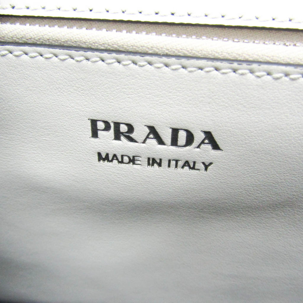 Prada Electra Studs 1BD120 Women's Leather Handbag,Shoulder Bag White — Like New