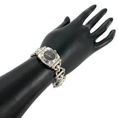 GUCCI Horsebit Chain Stainless Steel Quartz Wristwatch, Silver, 37483 — Good