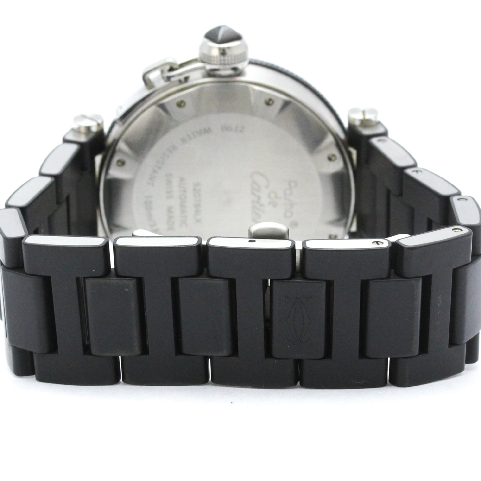 CARTIER Pasha Seatimer Steel Automatic Mens Watch W31077U2 Polished — Very Good