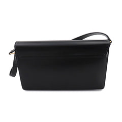 Celine Triomphe Trapeze 2-way Shoulder Clutch Handbag, Leather, Black, 199283BF4, Gold Hardware, Bag — New - Store Return