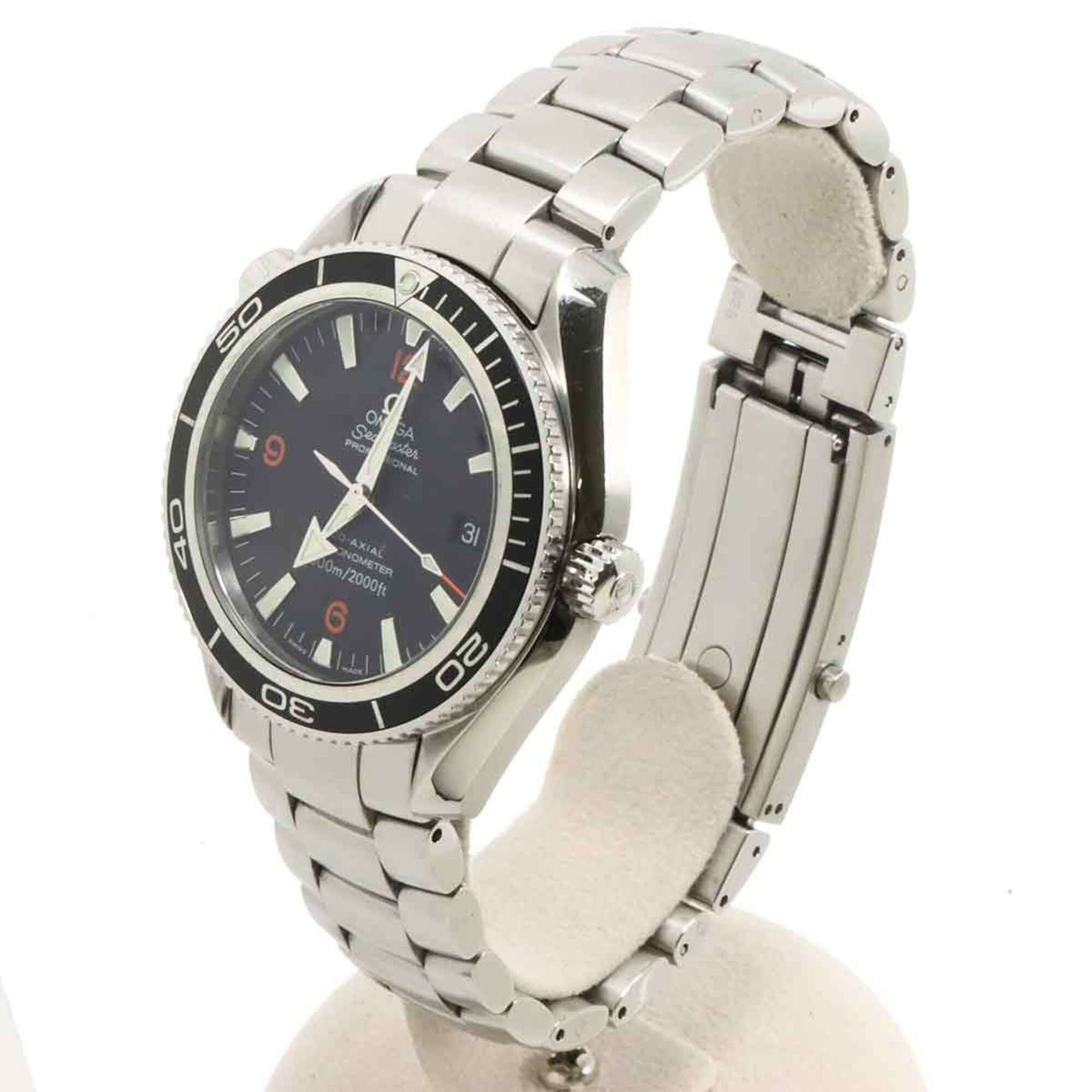 Omega Seamaster Planet Ocean Co-Axial Chronometer 600M 2201 51 Men's Watch, Date, Black, Automatic Movement — Very Good