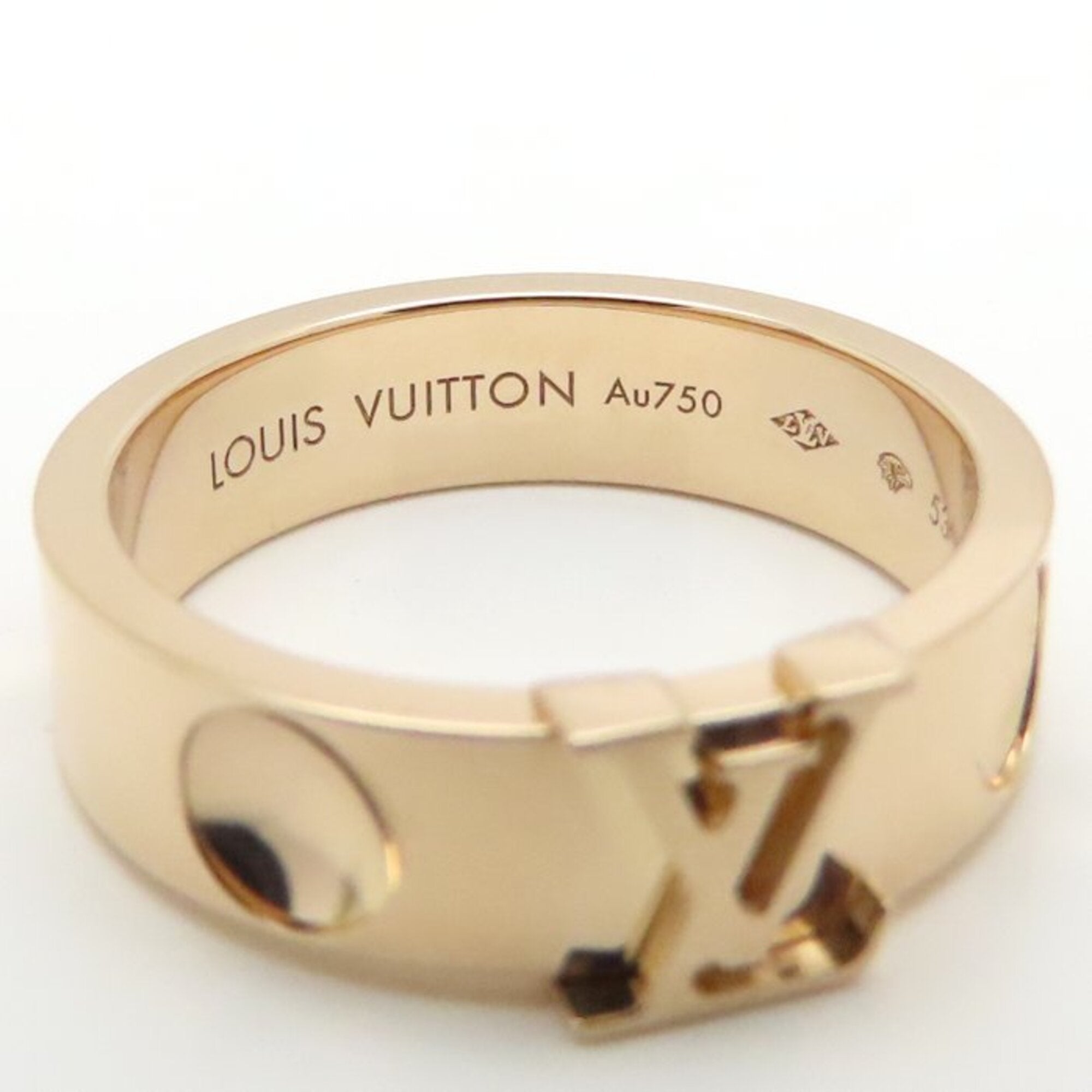 LOUIS VUITTON Louis Vuitton Empreinte LV Ring, Size #53, Women's, Q9K98A 295333 — Like New