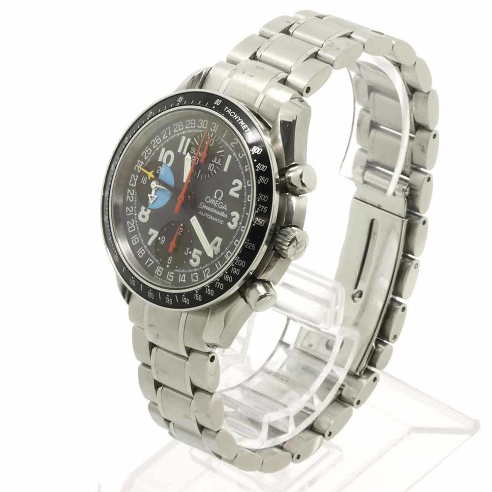 Omega Speedmaster Mark 40 AM PM Triple Calendar 3520 53 Men's Watch, Gray, Automatic Movement — Very Good