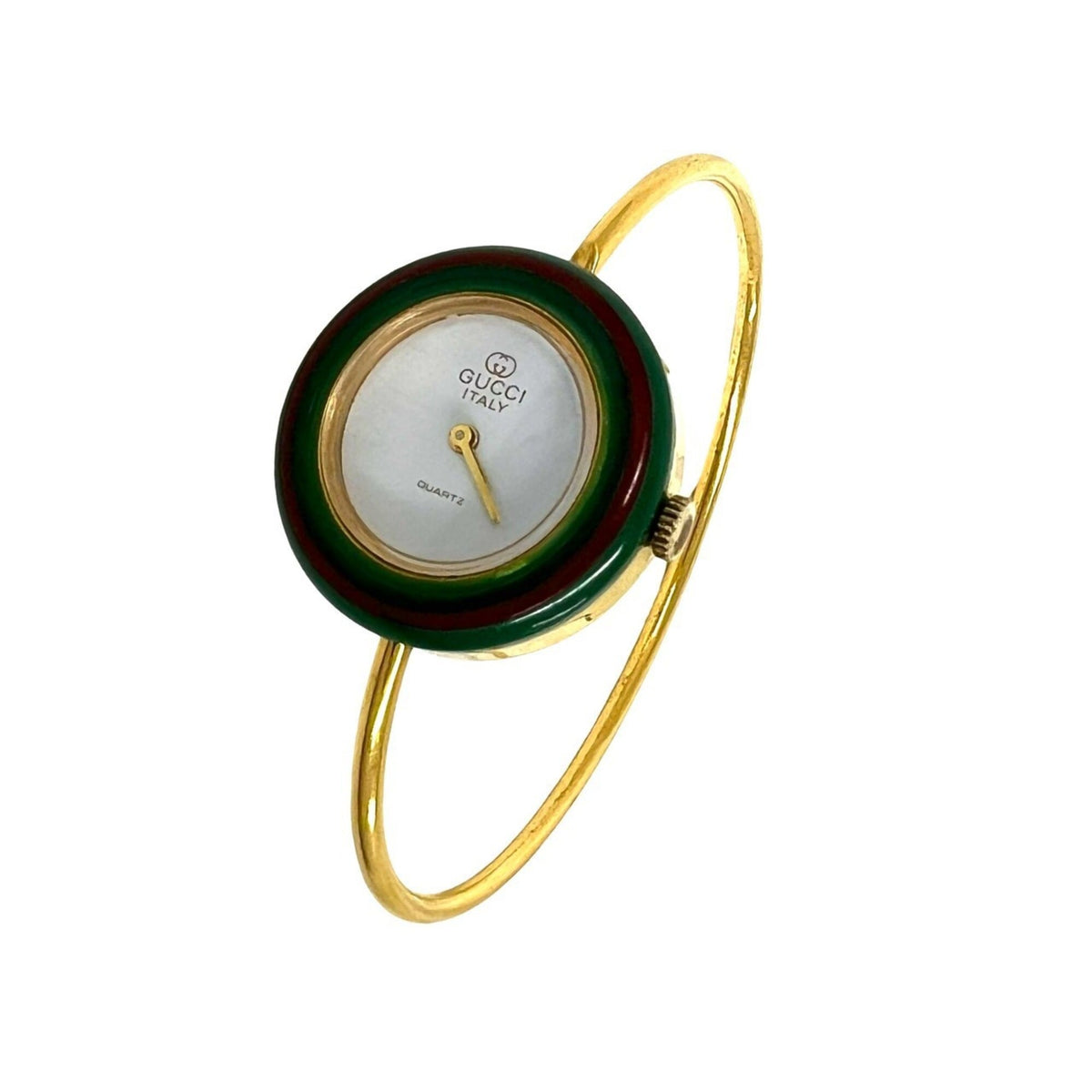 GUCCI Vintage Change Bezel Sherry Line GP Quartz Wristwatch Gold 28050 — Good