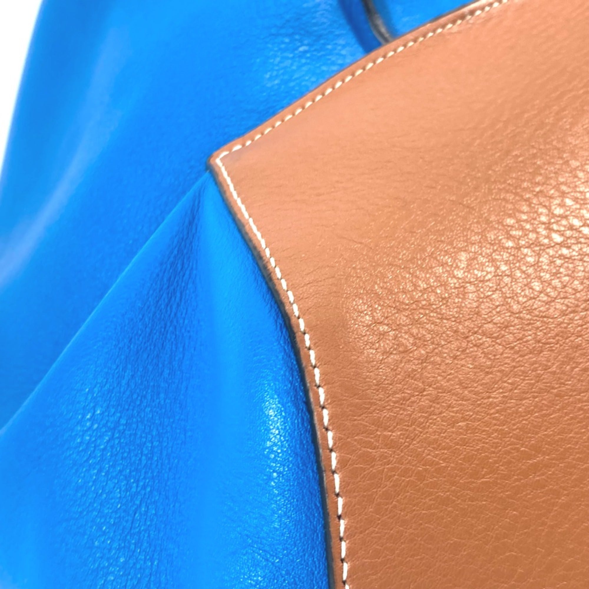 Loewe Bag Bicolor cross Shoulder Bag blue Brown — Like New