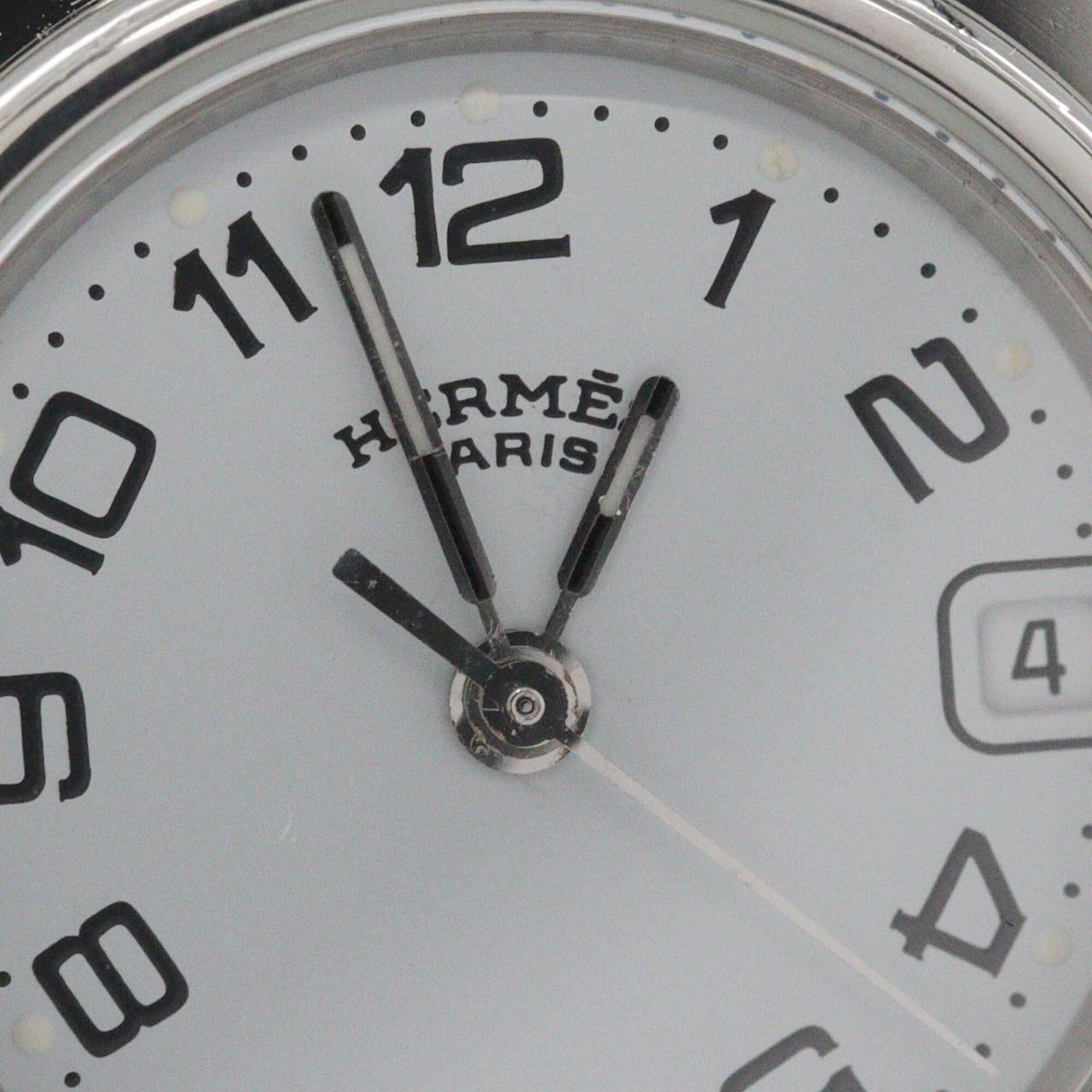 Hermes Clipper CL4.210 SS Quartz Watch — Very Good