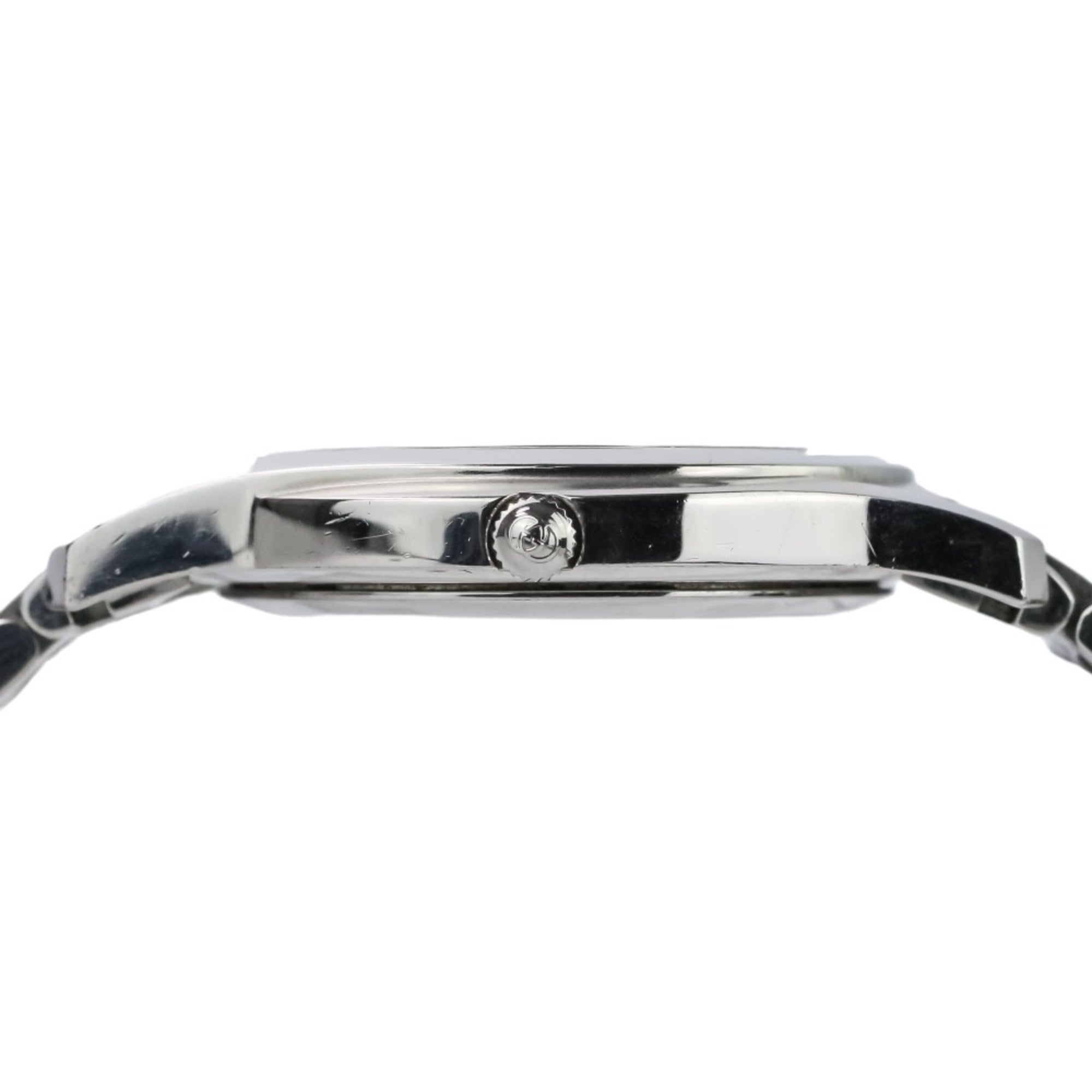 GUCCI Quartz Watch 5500M Black Dial Silver Color Men's — Very Good