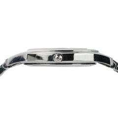 GUCCI Quartz Watch 5500M Black Dial Silver Color Men's — Very Good