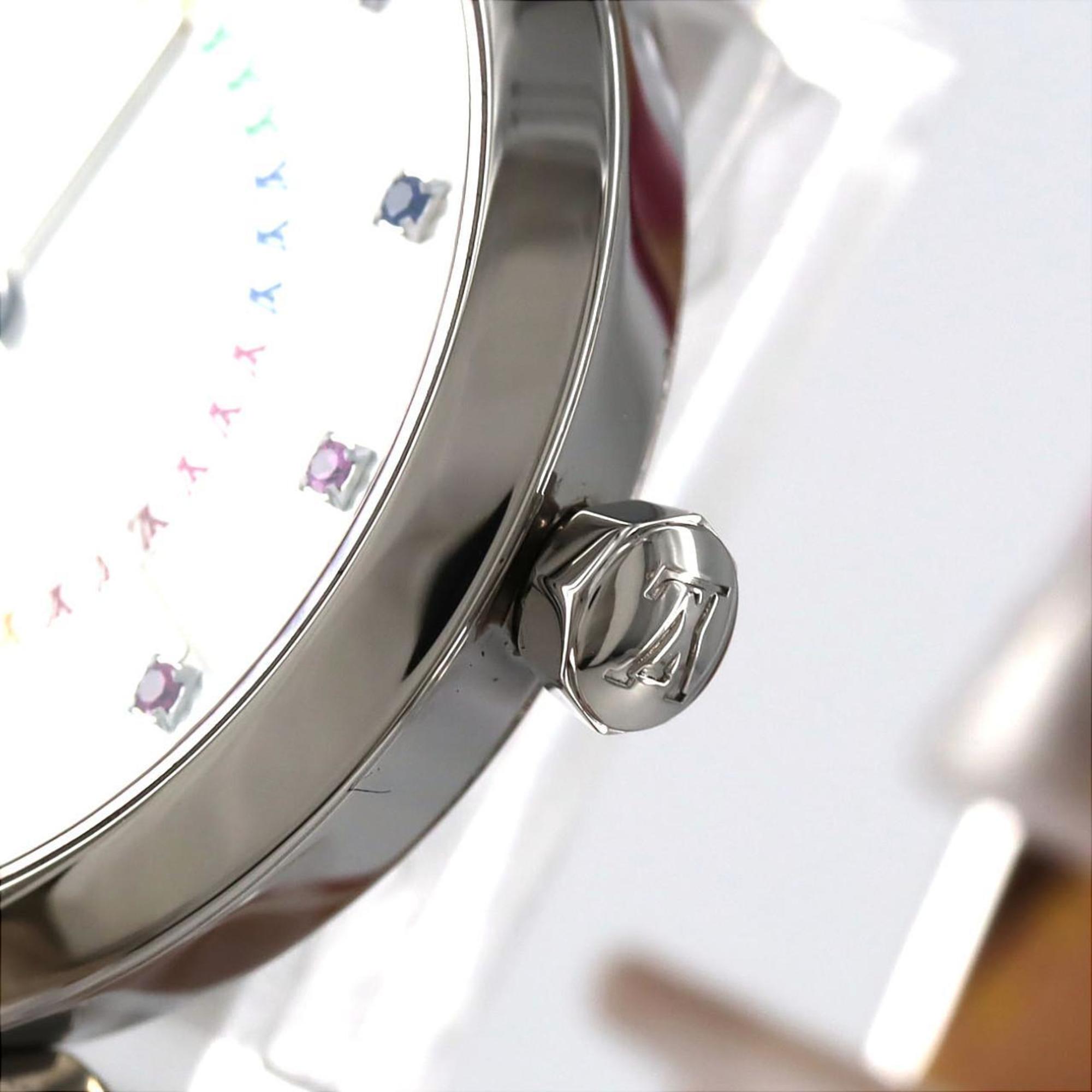 Louis Vuitton Tambour Slim 11P QA159 Stainless Steel Quartz Watch — Very Good