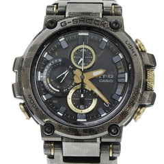 CASIO G-Shock MTG B1000 DCM 1AJF Black Dial Watch Metal SS Radio Solar 48mm Men's — Very Good