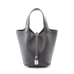 Hermes Picotin Lock PM Handbag, Leather, Taurillon Clemence Women's, Black, 056289CK — New - Store Return