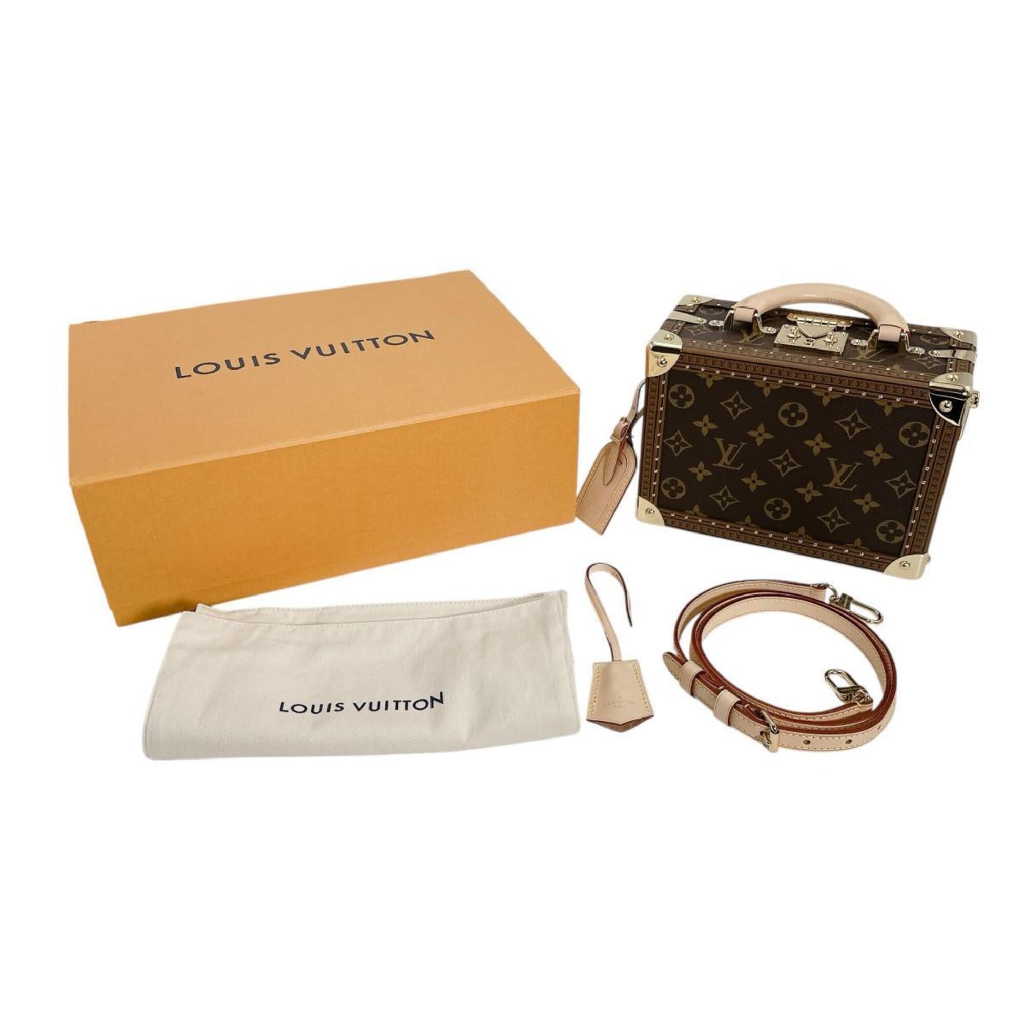 Louis Vuitton Petite Valise handbag, Monogram canvas, M20468, brown — Like New