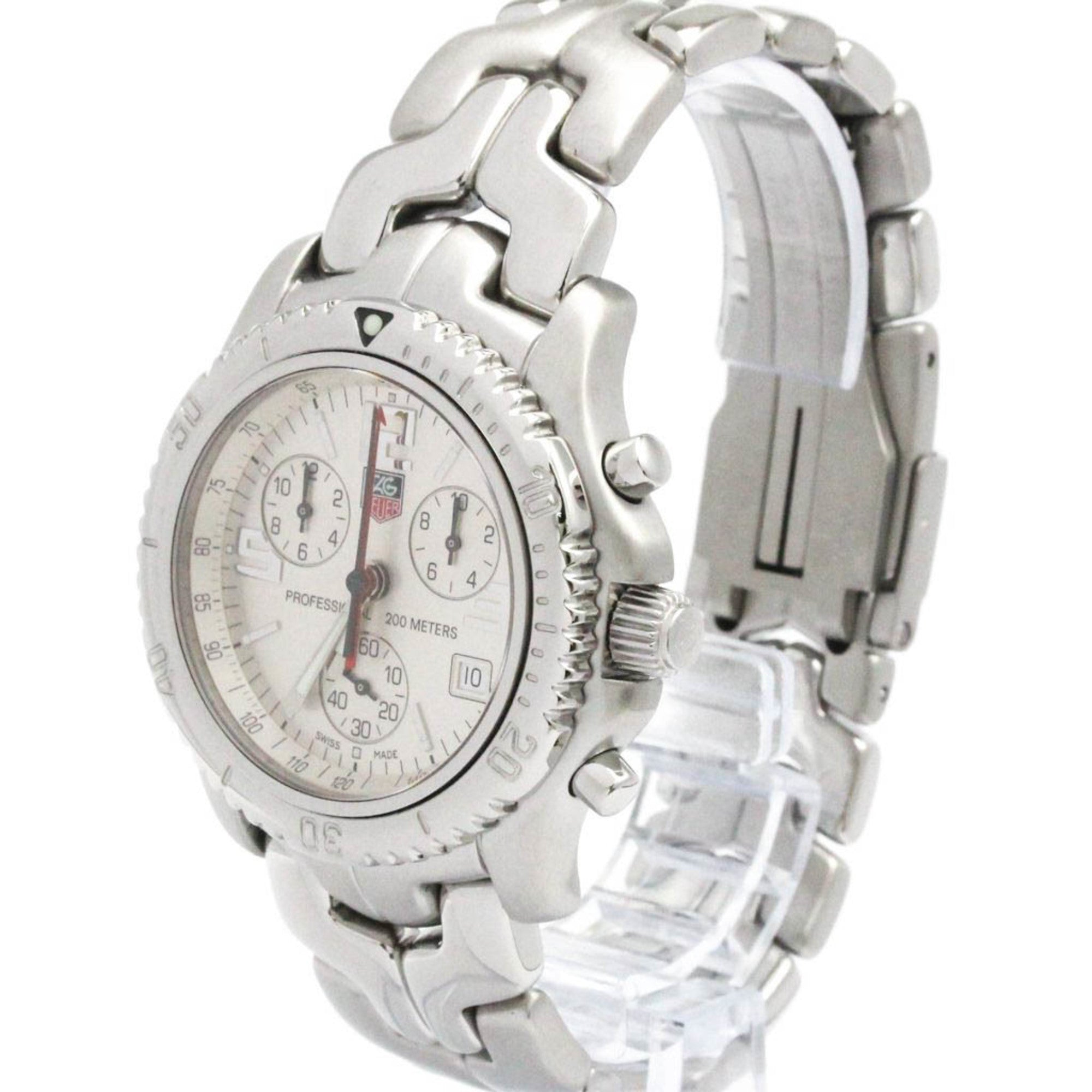 TAG HEUER Link Chronograph Steel Quartz Mens Watch CT1112 — Very Good