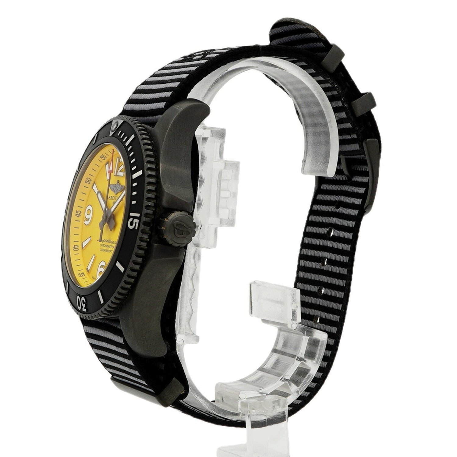 Breitling Superocean M17368 Yellow Dial Men's Watch