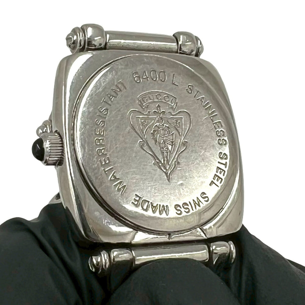 GUCCI Horsebit Chain Stainless Steel Quartz Wristwatch, Silver, 37972 — Good