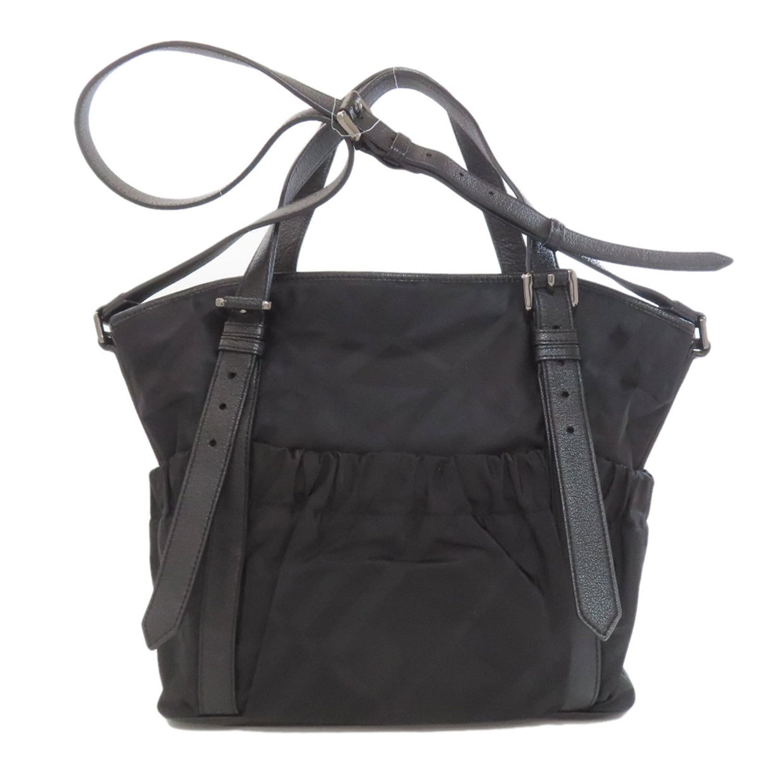 Burberry Check Pattern 2-Way Tote Bag, Nylon, Women's BURBERRY