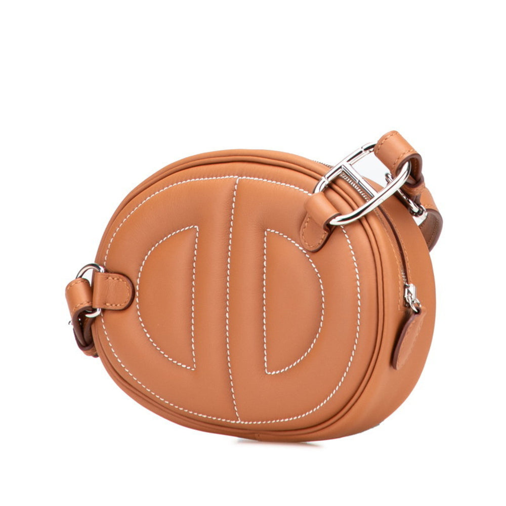 Hermes Hermès Body in the Loop Bag/Belt Bag Gold and Brown Swift for Women — Like New