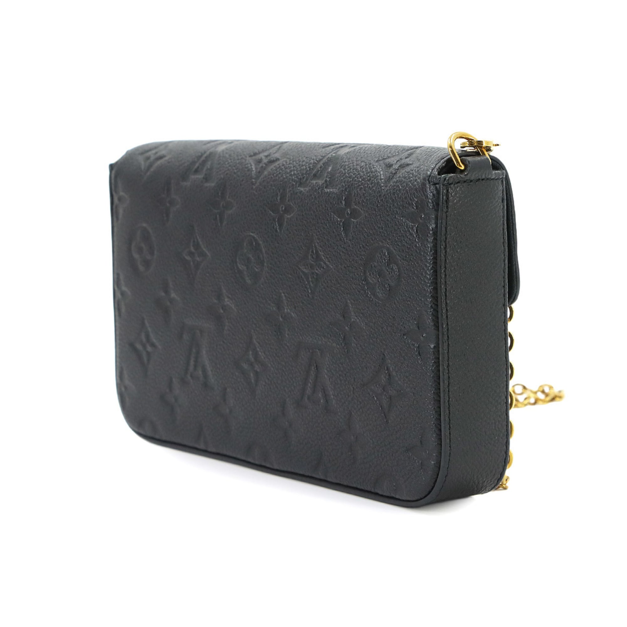 Louis Vuitton Monogram Empreinte Pochette Felicie Chain Wallet Leather Noir M82477 RFID — Like New