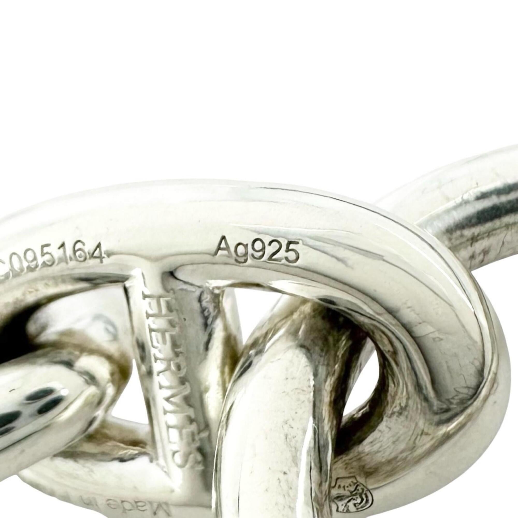 HERMES Chaine d'Ancre PM bracelet, AG925 15 links, silver, made in France, 2021 model, weight 34.15g, women's — Like New