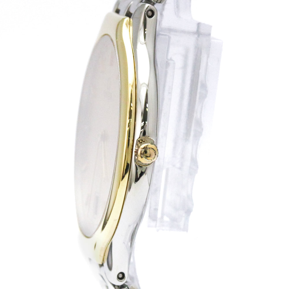 OMEGA De Ville K18 Gold Steel Quartz Mens Watch 196.0316 Polished — Very Good