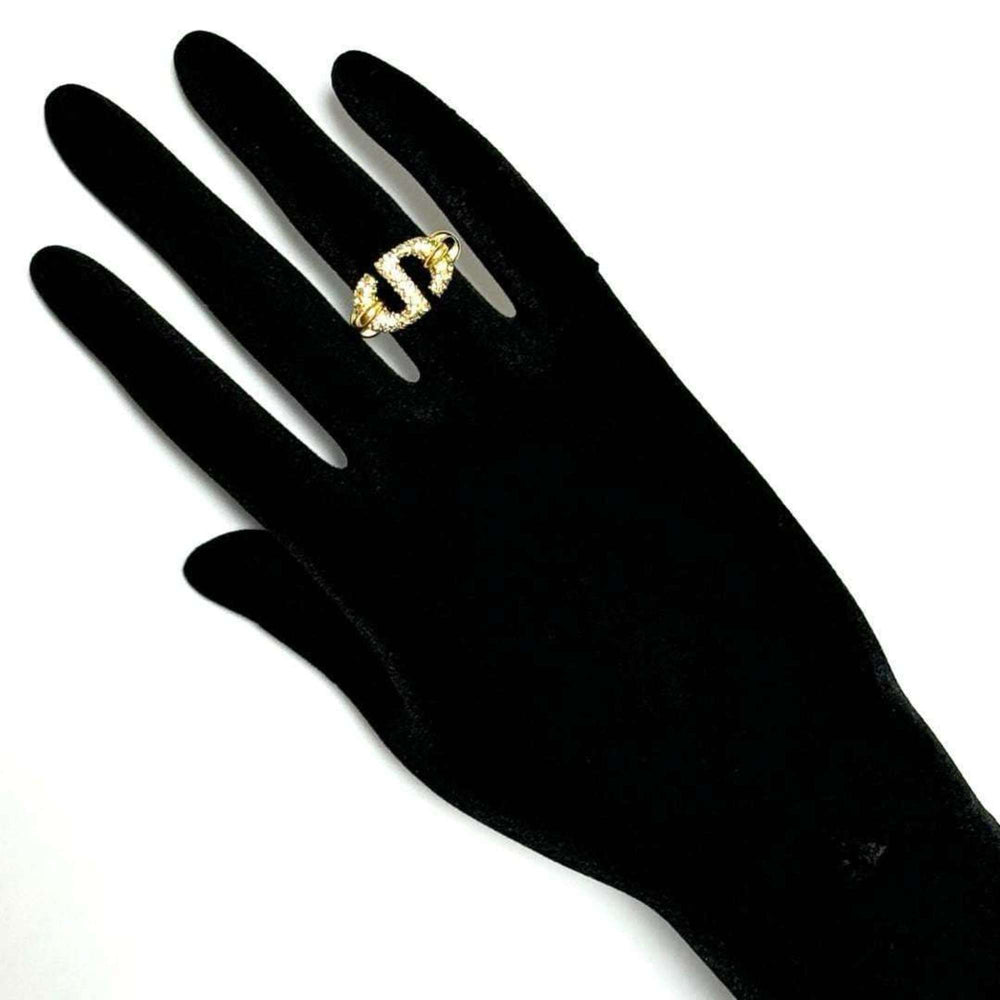 Christian Dior Dior Women's Ring CD Navy — Like New