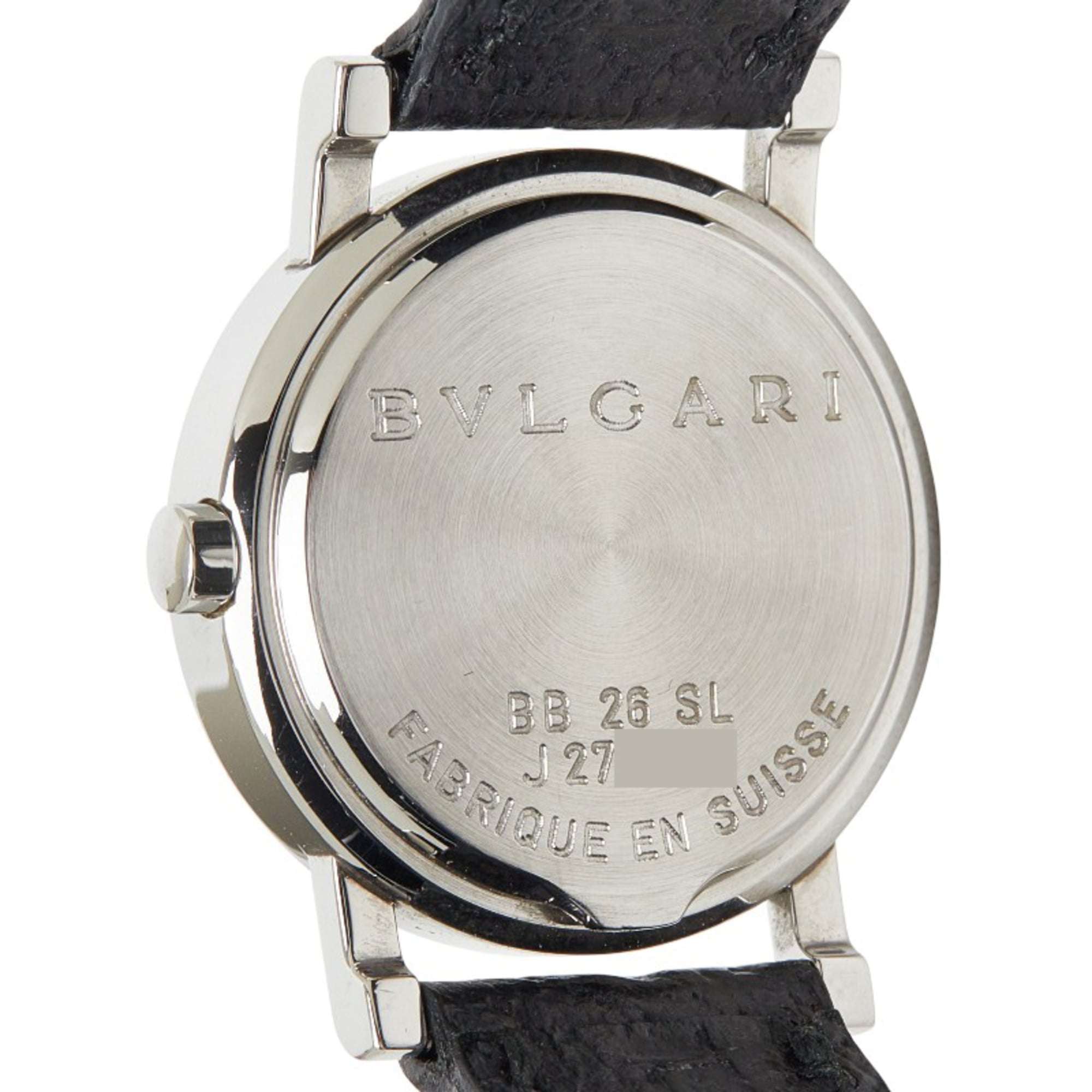 Bulgari Date Watch BB26SL Quartz Black Dial Stainless Steel Women's BVLGARI — Good